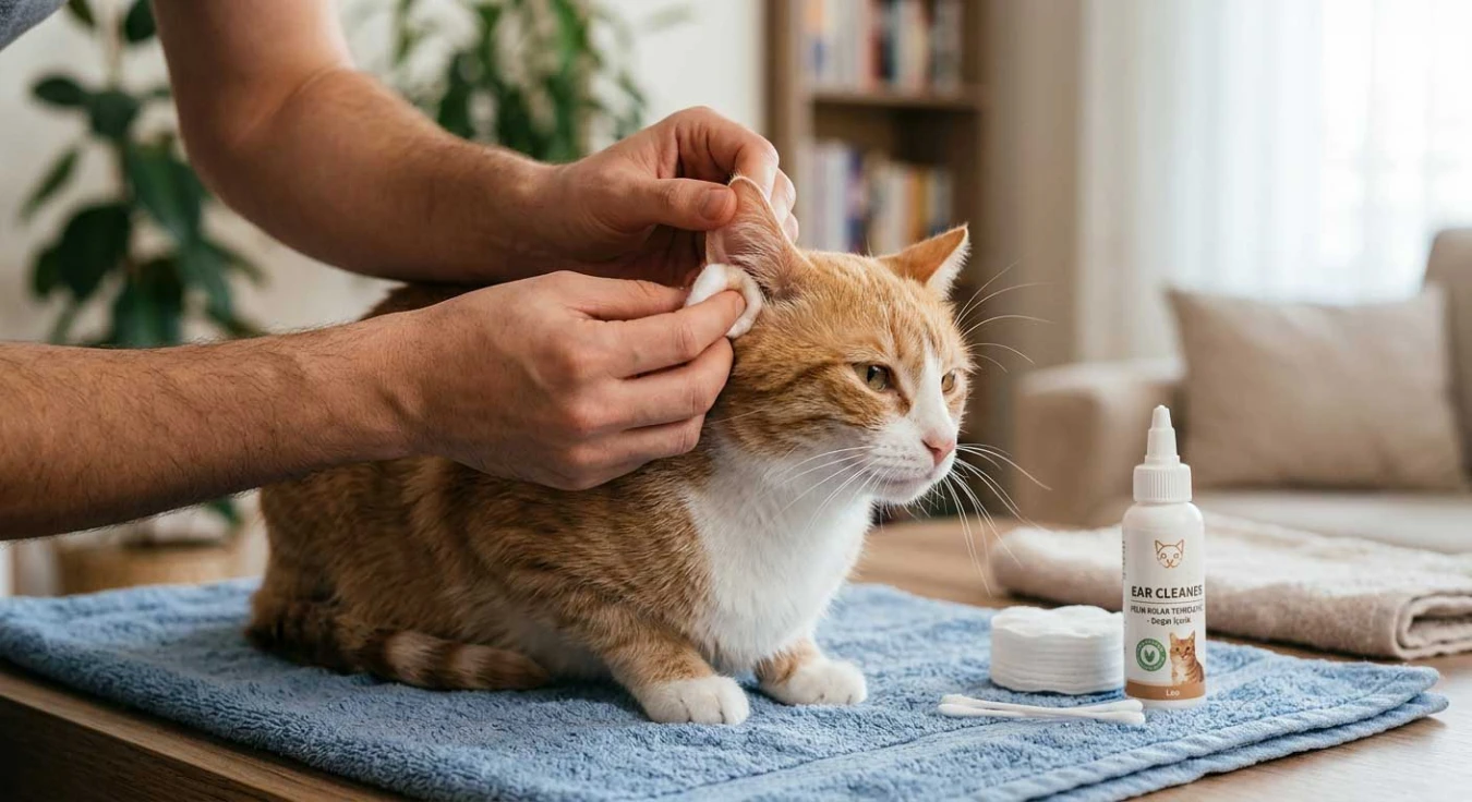 Kediniz Sürekli Kulağını Kaşıyor mu? İşte Doğru Temizlik Rehberi